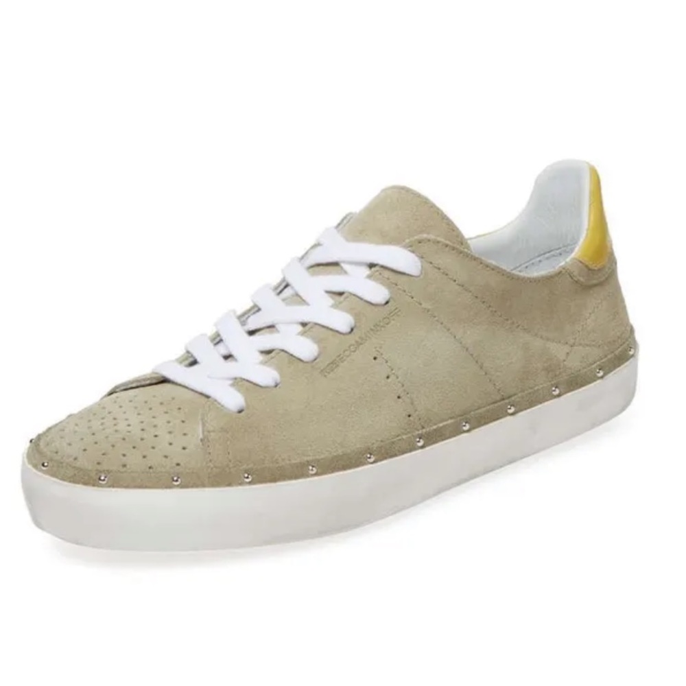 Rebecca Minkoff Lace Up Suede Studded Low Top Sneaker Size 11 New w/o Box